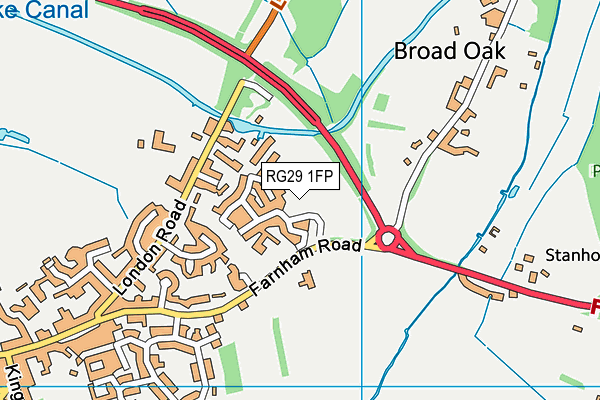 RG29 1FP map - OS VectorMap District (Ordnance Survey)