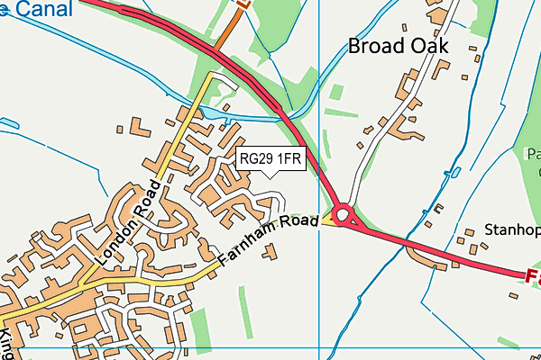 RG29 1FR map - OS VectorMap District (Ordnance Survey)