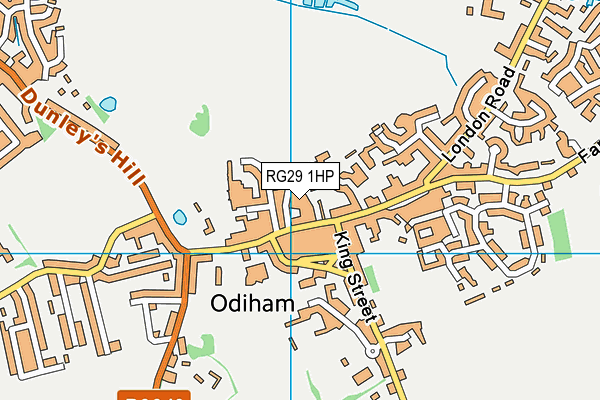 RG29 1HP map - OS VectorMap District (Ordnance Survey)