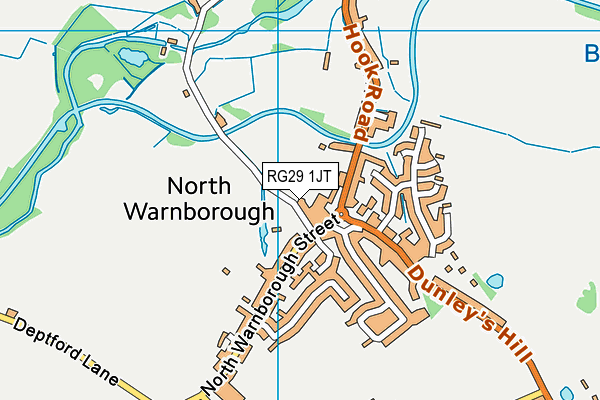 RG29 1JT map - OS VectorMap District (Ordnance Survey)