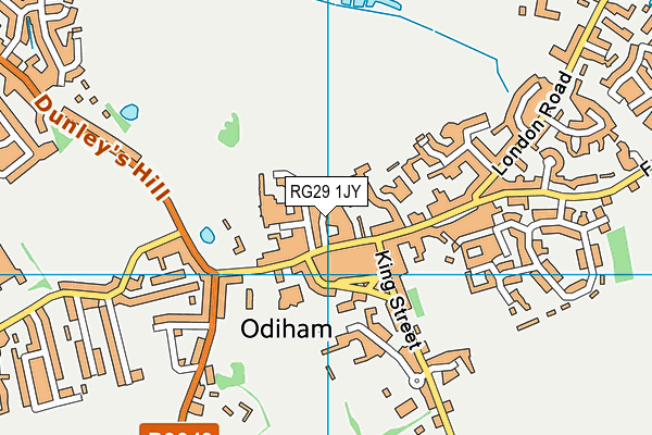 RG29 1JY map - OS VectorMap District (Ordnance Survey)