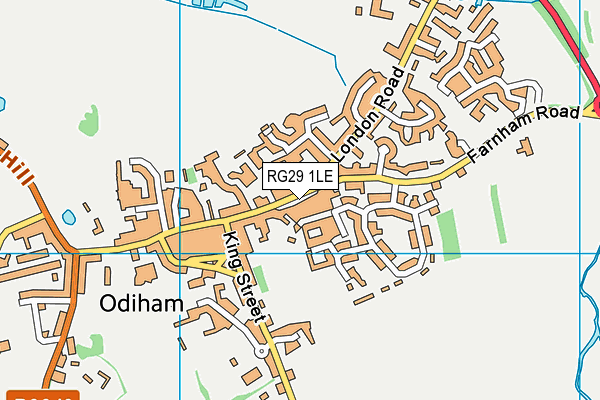 RG29 1LE map - OS VectorMap District (Ordnance Survey)