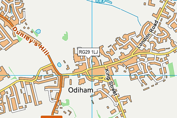 RG29 1LJ map - OS VectorMap District (Ordnance Survey)