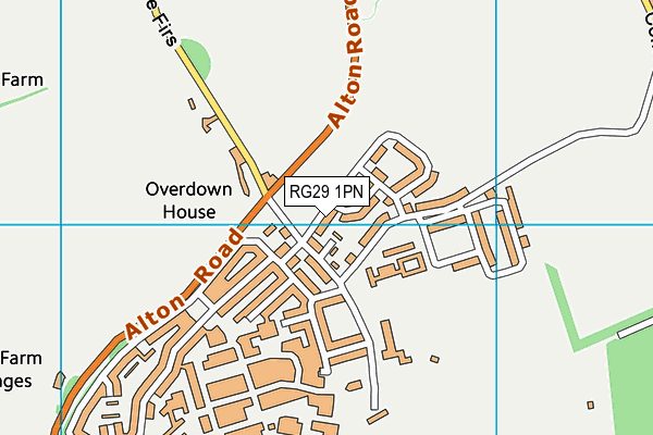 RG29 1PN map - OS VectorMap District (Ordnance Survey)