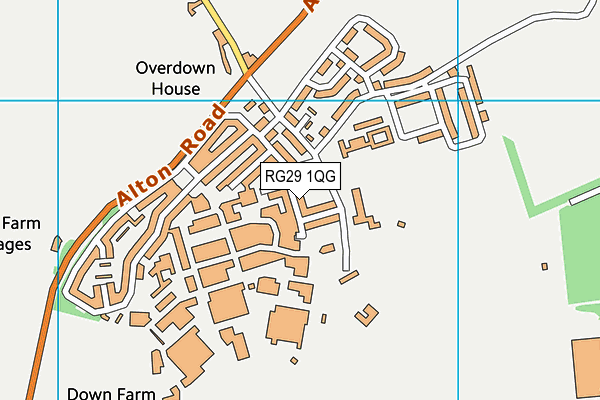 RG29 1QG map - OS VectorMap District (Ordnance Survey)