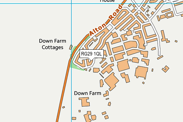 RG29 1QL map - OS VectorMap District (Ordnance Survey)