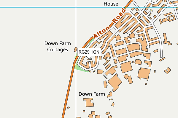 RG29 1QN map - OS VectorMap District (Ordnance Survey)