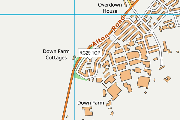 RG29 1QP map - OS VectorMap District (Ordnance Survey)