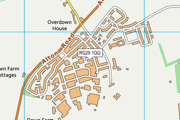 RG29 1QQ map - OS VectorMap District (Ordnance Survey)