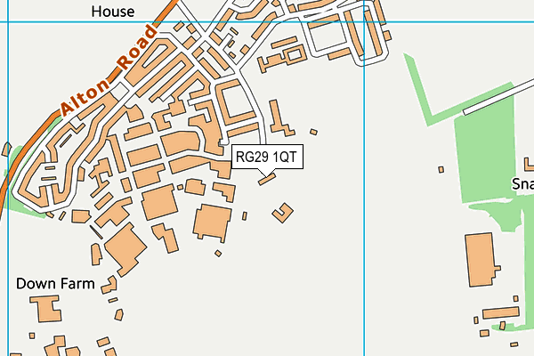 RG29 1QT map - OS VectorMap District (Ordnance Survey)