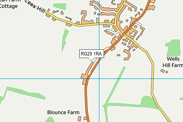 RG29 1RA map - OS VectorMap District (Ordnance Survey)