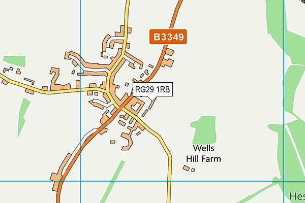 RG29 1RB map - OS VectorMap District (Ordnance Survey)