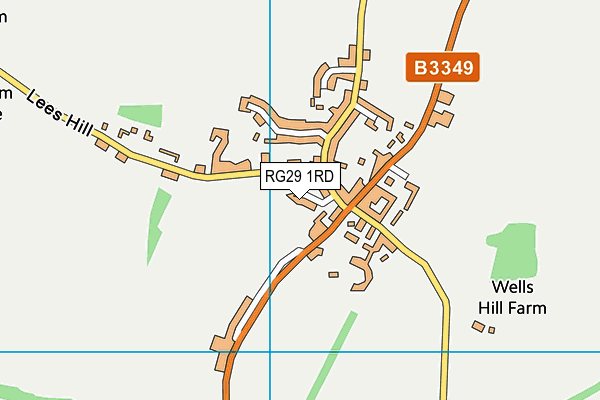RG29 1RD map - OS VectorMap District (Ordnance Survey)