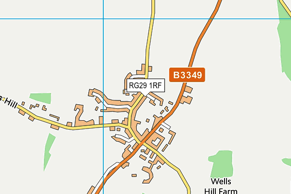 RG29 1RF map - OS VectorMap District (Ordnance Survey)