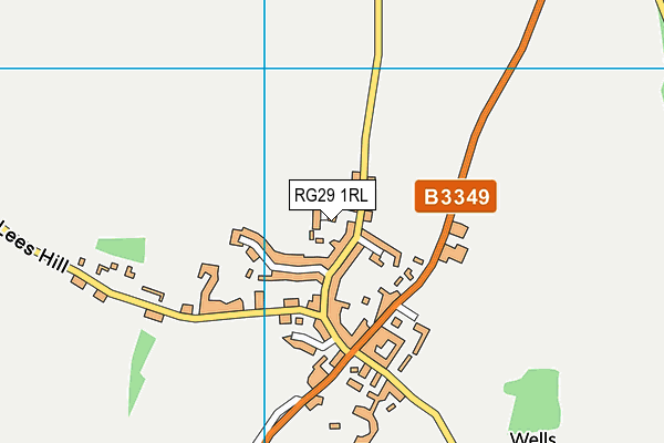 RG29 1RL map - OS VectorMap District (Ordnance Survey)