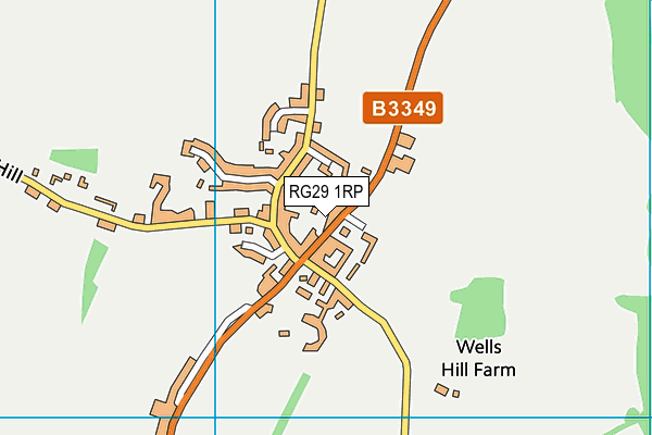 RG29 1RP map - OS VectorMap District (Ordnance Survey)