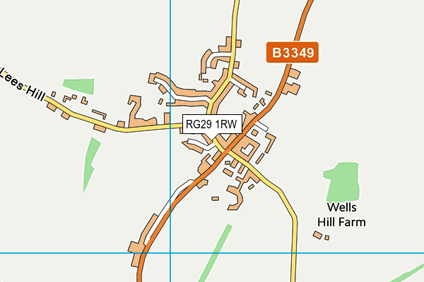RG29 1RW map - OS VectorMap District (Ordnance Survey)