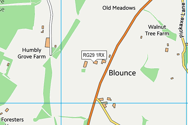 RG29 1RX map - OS VectorMap District (Ordnance Survey)