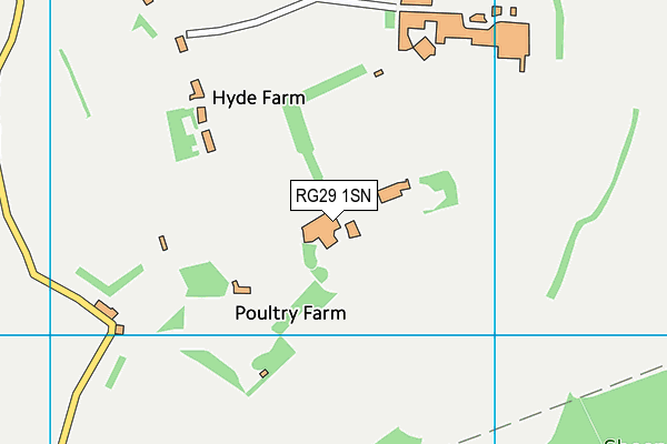 RG29 1SN map - OS VectorMap District (Ordnance Survey)