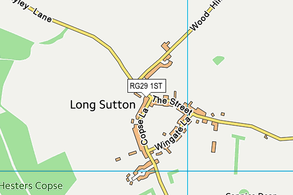 Long Sutton Recreation Ground map (RG29 1ST) - OS VectorMap District (Ordnance Survey)
