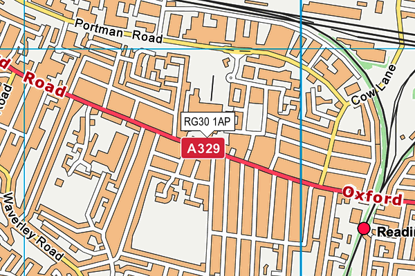 RG30 1AP map - OS VectorMap District (Ordnance Survey)