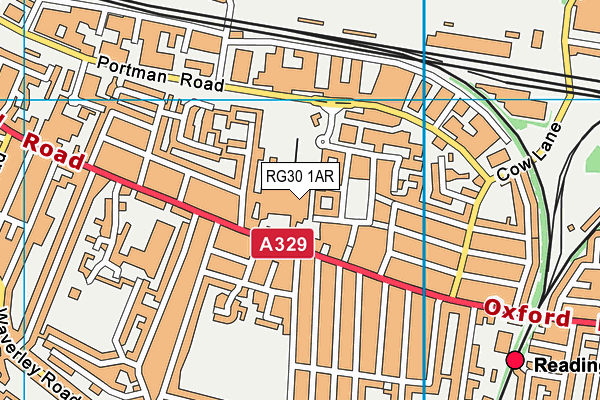 RG30 1AR map - OS VectorMap District (Ordnance Survey)