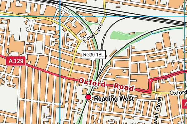 RG30 1BL map - OS VectorMap District (Ordnance Survey)