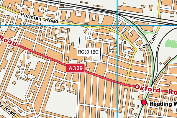 RG30 1BQ map - OS VectorMap District (Ordnance Survey)