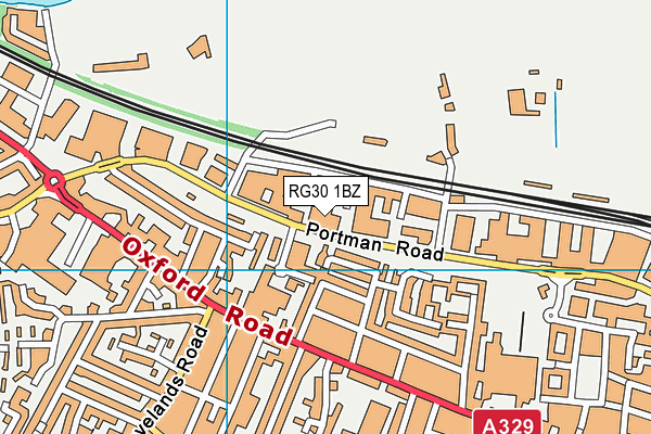 RG30 1BZ map - OS VectorMap District (Ordnance Survey)