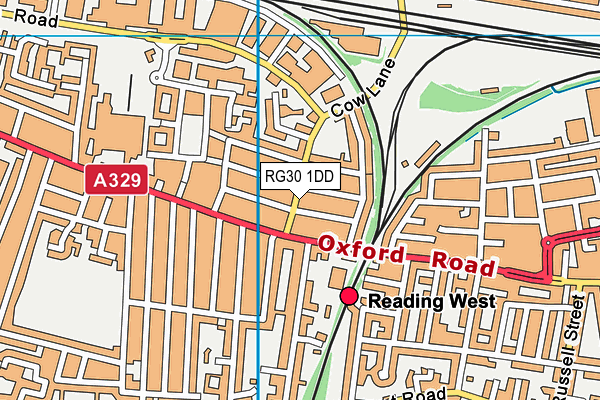 RG30 1DD map - OS VectorMap District (Ordnance Survey)