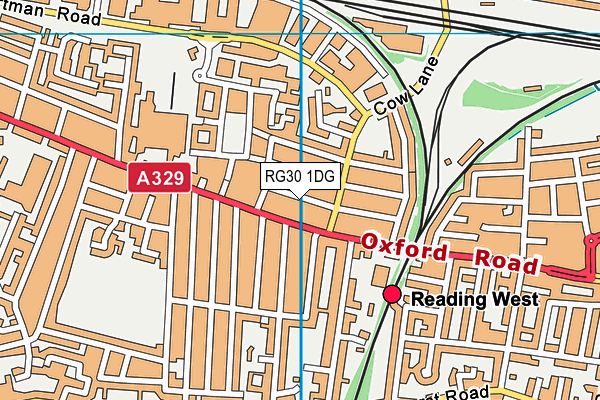 RG30 1DG map - OS VectorMap District (Ordnance Survey)