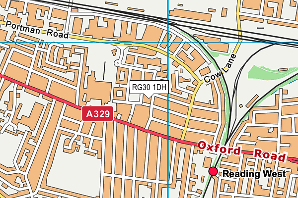 RG30 1DH map - OS VectorMap District (Ordnance Survey)