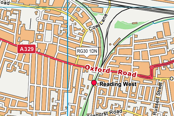 RG30 1DN map - OS VectorMap District (Ordnance Survey)