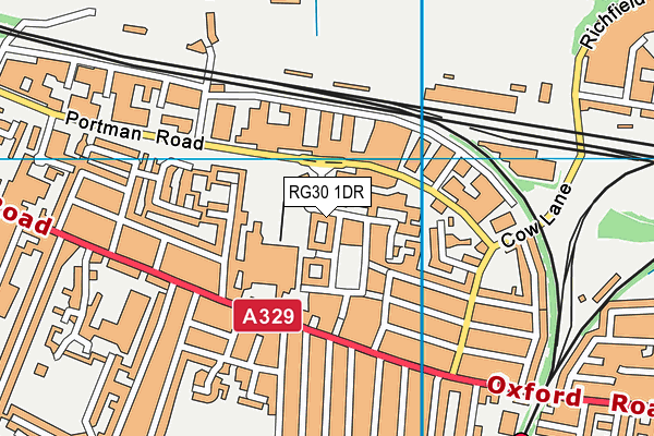 RG30 1DR map - OS VectorMap District (Ordnance Survey)