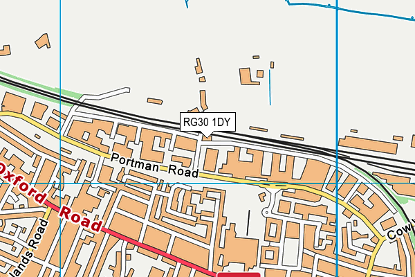 RG30 1DY map - OS VectorMap District (Ordnance Survey)