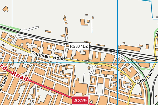 RG30 1DZ map - OS VectorMap District (Ordnance Survey)