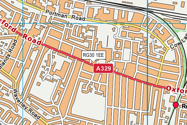 RG30 1EE map - OS VectorMap District (Ordnance Survey)