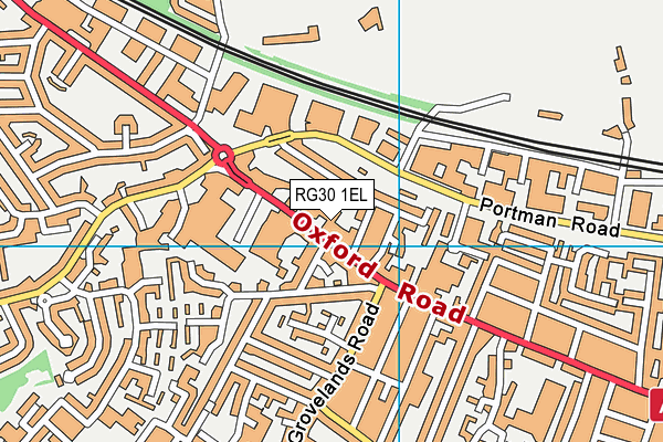 RG30 1EL map - OS VectorMap District (Ordnance Survey)