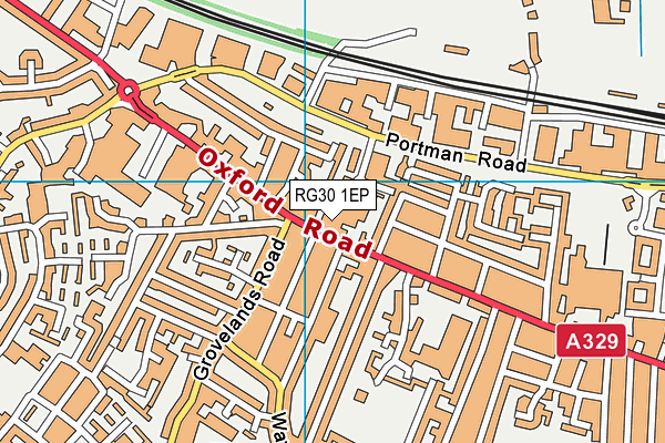 RG30 1EP map - OS VectorMap District (Ordnance Survey)