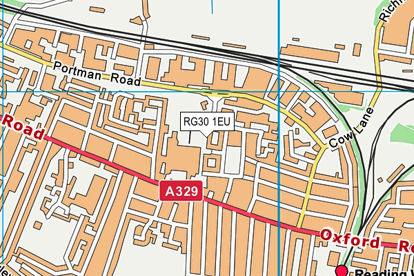 RG30 1EU map - OS VectorMap District (Ordnance Survey)