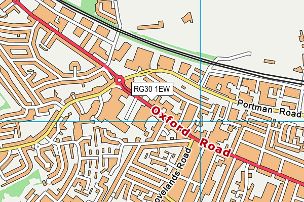 RG30 1EW map - OS VectorMap District (Ordnance Survey)