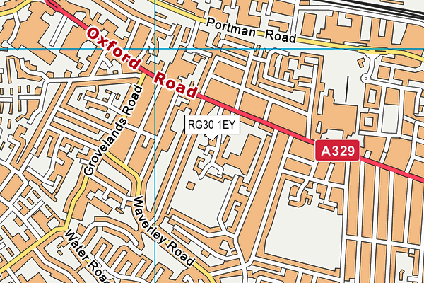 RG30 1EY map - OS VectorMap District (Ordnance Survey)