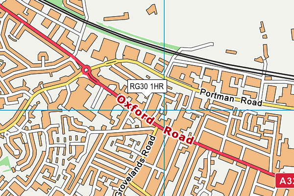 RG30 1HR map - OS VectorMap District (Ordnance Survey)