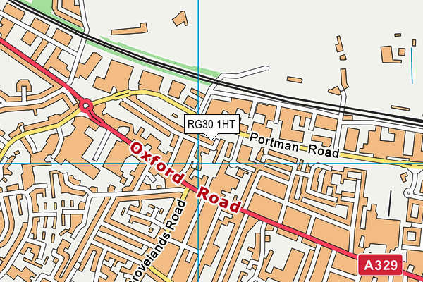 RG30 1HT map - OS VectorMap District (Ordnance Survey)