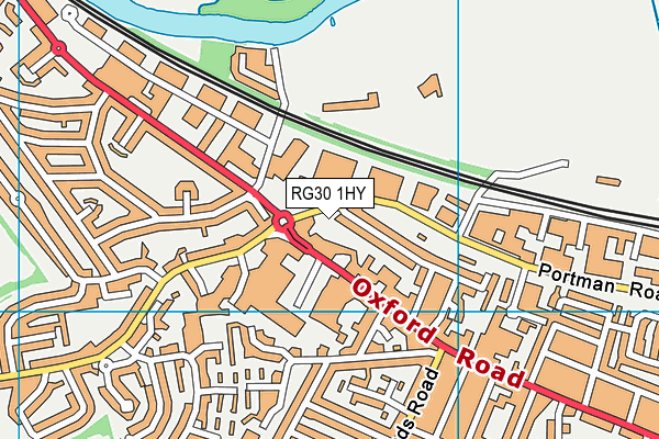 RG30 1HY map - OS VectorMap District (Ordnance Survey)