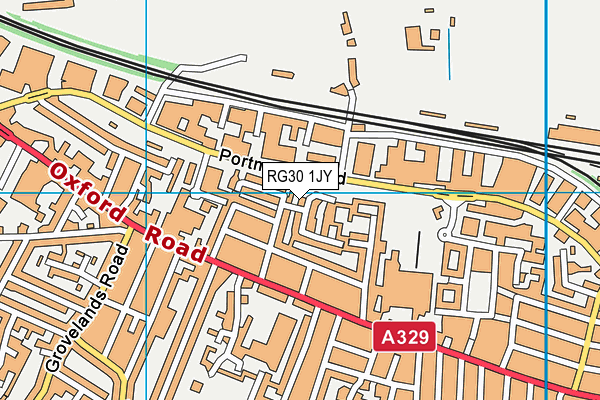 RG30 1JY map - OS VectorMap District (Ordnance Survey)