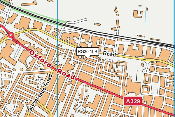 RG30 1LB map - OS VectorMap District (Ordnance Survey)