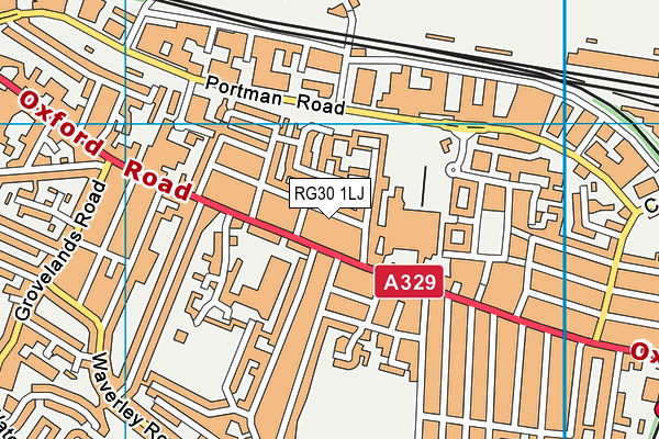 RG30 1LJ map - OS VectorMap District (Ordnance Survey)