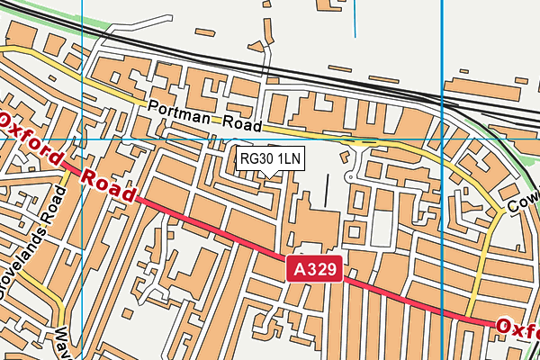 RG30 1LN map - OS VectorMap District (Ordnance Survey)