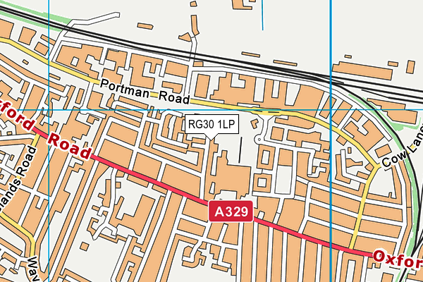 RG30 1LP map - OS VectorMap District (Ordnance Survey)